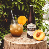 Cling Peach Iced Tea - Truffle & Thyme